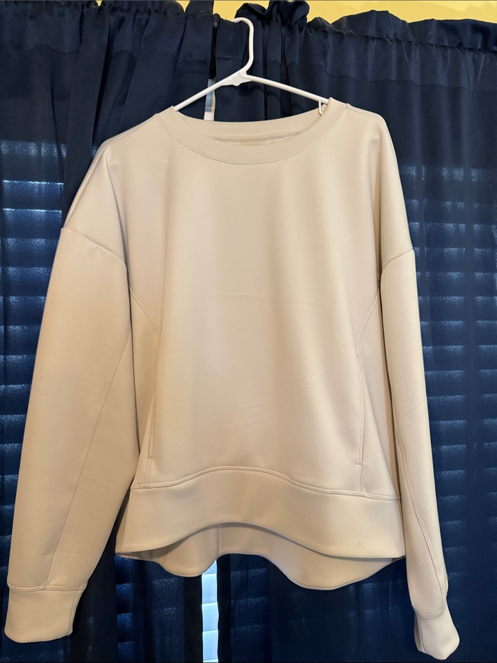 Zella Cream Crewneck Sweatshirt - Minimal Pullover